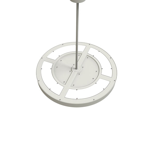 Nora-X Pole Suspension Mounting Round LED Panel Light Back View
